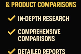 research and compare technical components for your project
