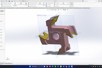 create professional 3d models and assemblies in solidworks and creo