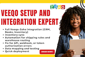 setup veeqo automation fix veeqo integration for your zoho CRM, zoho workflow