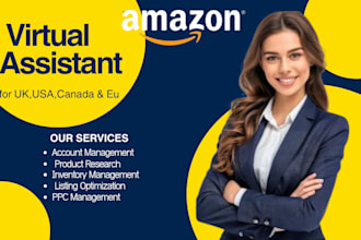 be your amazon fba VA for UK, USA, eu, and canada