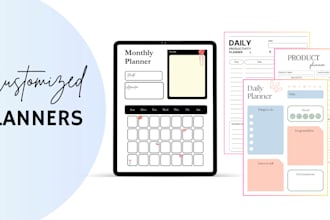 make custom planner, calendar, journal and tracker