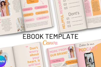 design unique canva ebook pdf workbook planners checklist creative lead magnet