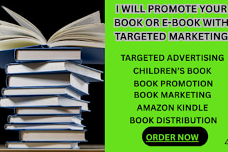 promote your book or ebook audio book amazon kdp children book distribution