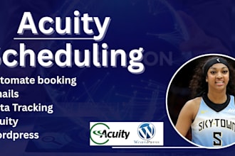 automate acuity bookings, emails, and google sheets tracking