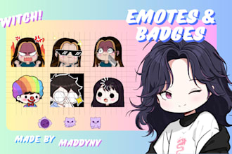 design custom emotes and badges for your twitch channel