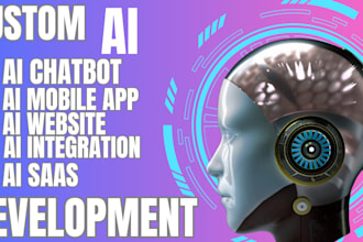 do ai mobile app development or ai saas app development as ai developer, website