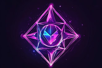 design fantasy, sci fi, rpg game logo title in dark theme
