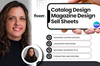 design product catalog, sell sheet, lookbook, catalogue, magazine design