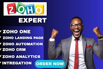 setup zoho crm zoho books zoho automation,campaign,landing page,workflow,website