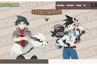build pokemon website for fakemon, pokemon, trading cards game, pre order store