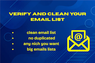 clean your email data and verify your email list
