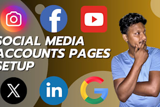 set up your social media accounts and pages