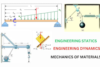 help in engineering statistics, dynamics and mechanics of materials