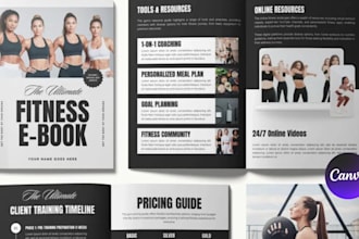 design canva ebook fitness workout guide self care ebook stan store canva ebook