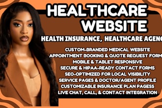 design healthcare website health insurance website  healthcare agency website