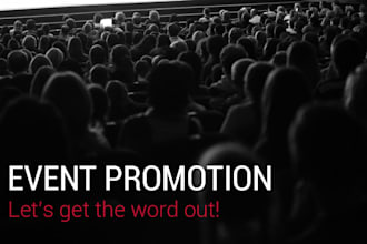 successfully promote your event promotion, event marketing, webinar, music event
