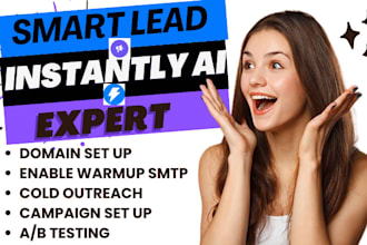 manage instantly smartlead  email warmup lead generation for cold email outreach