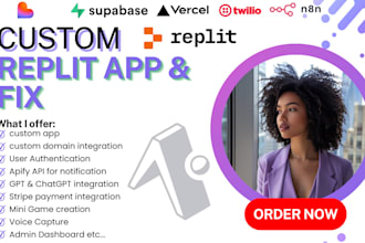 fix, optimize, build replit website replit web app replit app rag langchain mcp