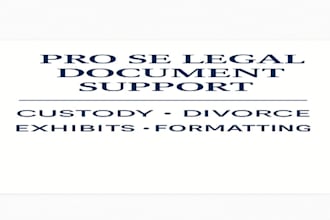 format and prepare family court documents for pro se litigants