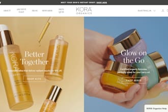 design sleek skin care shopify store beauty website skin care, cosmetics website