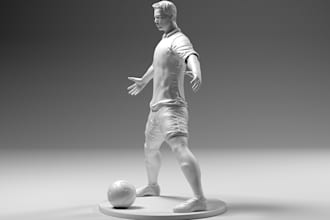 create detailed 3d models for printing, figures, creatures and busts