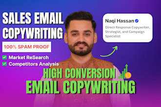 write high conversion sales email copywriting for email sequences