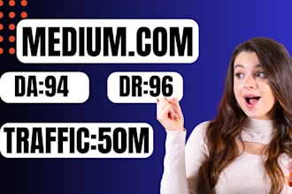 write and publish article on medium,com premium guest post with google indexing