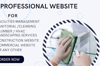 design a janitorial website house cleaning website commercial website office web