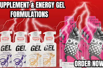 develop and validate supplement or energy gel formulations for your brand