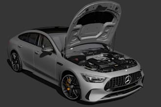 custom 3d realistic car,exterior design,widebody kits,vehicle, blender,animation