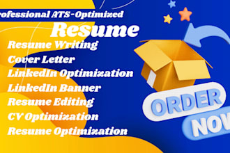 write your resume, covet letter for your application with your linkedin optimize