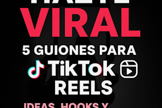 create 5 viral tiktok or instagram video scripts with hooks