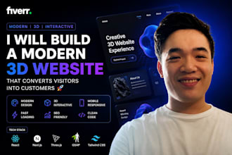 build a modern 3d website that converts visitors into customers