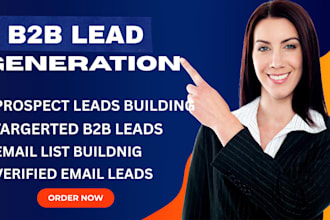 do targeted b2b lead generation and prospect list building, cold email leads