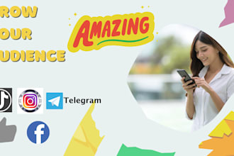 do telegram, tiktok, facebook and discord promotion