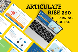 design custom interactive course in articulate rise 360, scorm compliant course