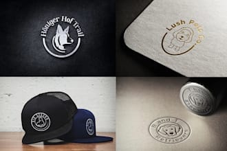 custom pet dog cat logo design and mascot design for your brand