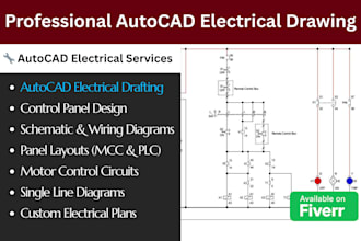 design professional autocad electrical drawings and schematics