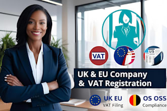 do UK ltd company registration, vat filing, vat return, germany, US, eu, vat oss