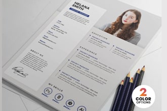 design resume CV infographic resume and cover letter in canva within 8 hours