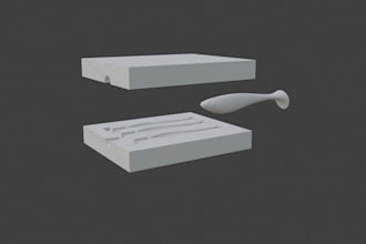 custom 3d printed fishing lure molds stl files