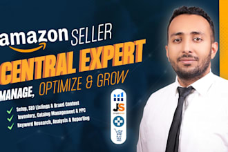 manage your amazon seller central account and ppc campaigns