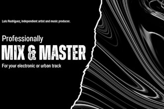 professionally mix and master your electronic or urban track