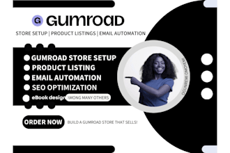 set up your gumroad, customize payhip, ebook design, digital products on canva