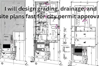 design grading, drainage, and site plans fast for city permit approval