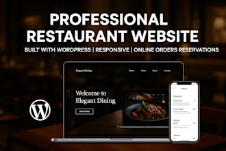 build a stunning restaurant or food vendor website using wordpress