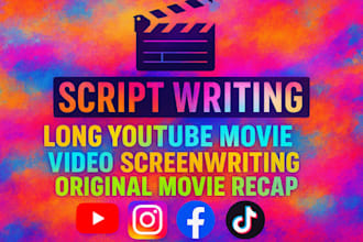 do long youtube movie script writing video screenwriting original movie recap