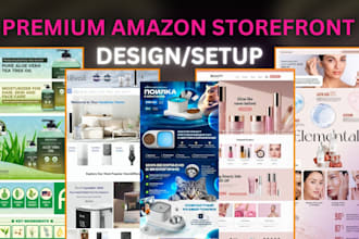 create a custom amazon storefront design for your amazon brand store