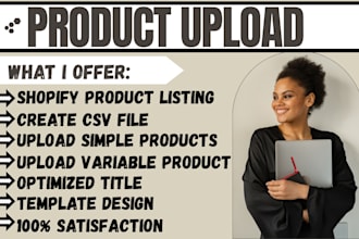 upload list optimize products shopify woocommerce wix bigcommerce any ecommerce