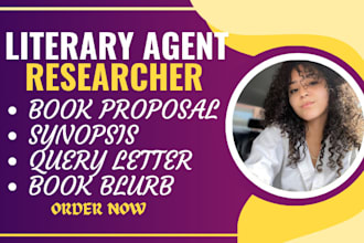 find literary agent for movie script, screenplay, write book proposal, synopsis